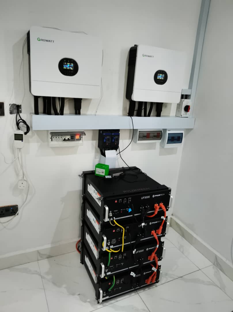 Our successful solar installation of 12KW inverter power system with 40KWH lithium battery backup