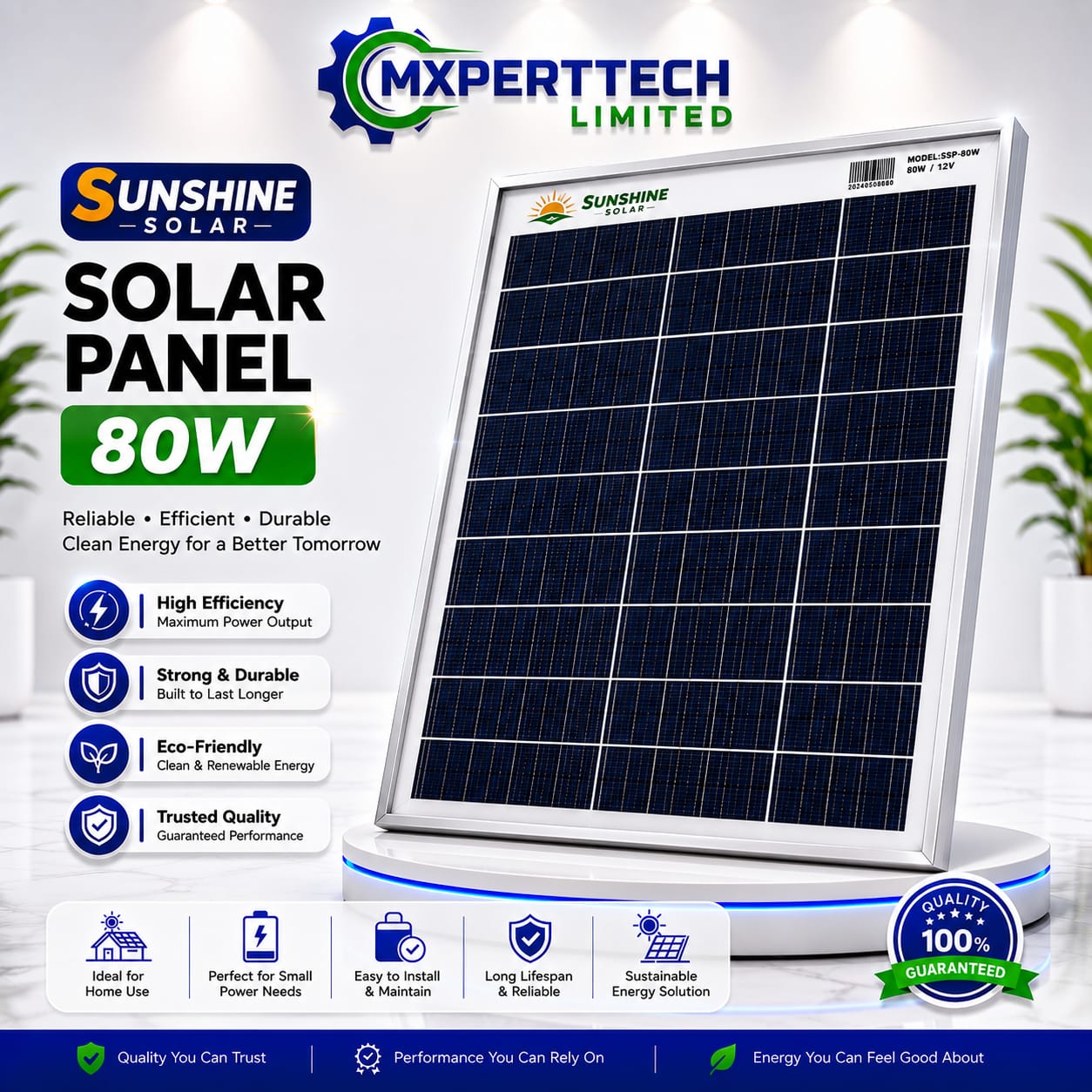Sunshine Solar Panel 80W