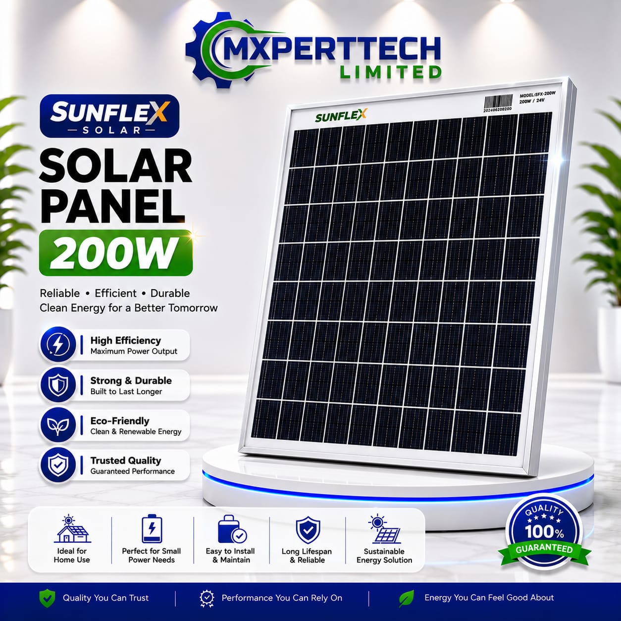 Sunflex Solar Panel 200W
