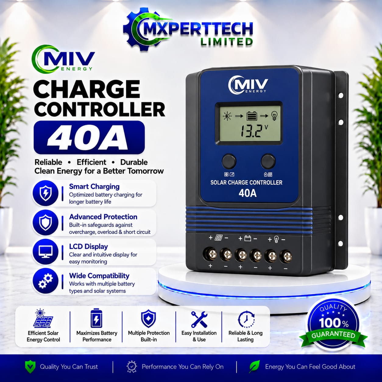 MIV Energy Charge Controller 40A
