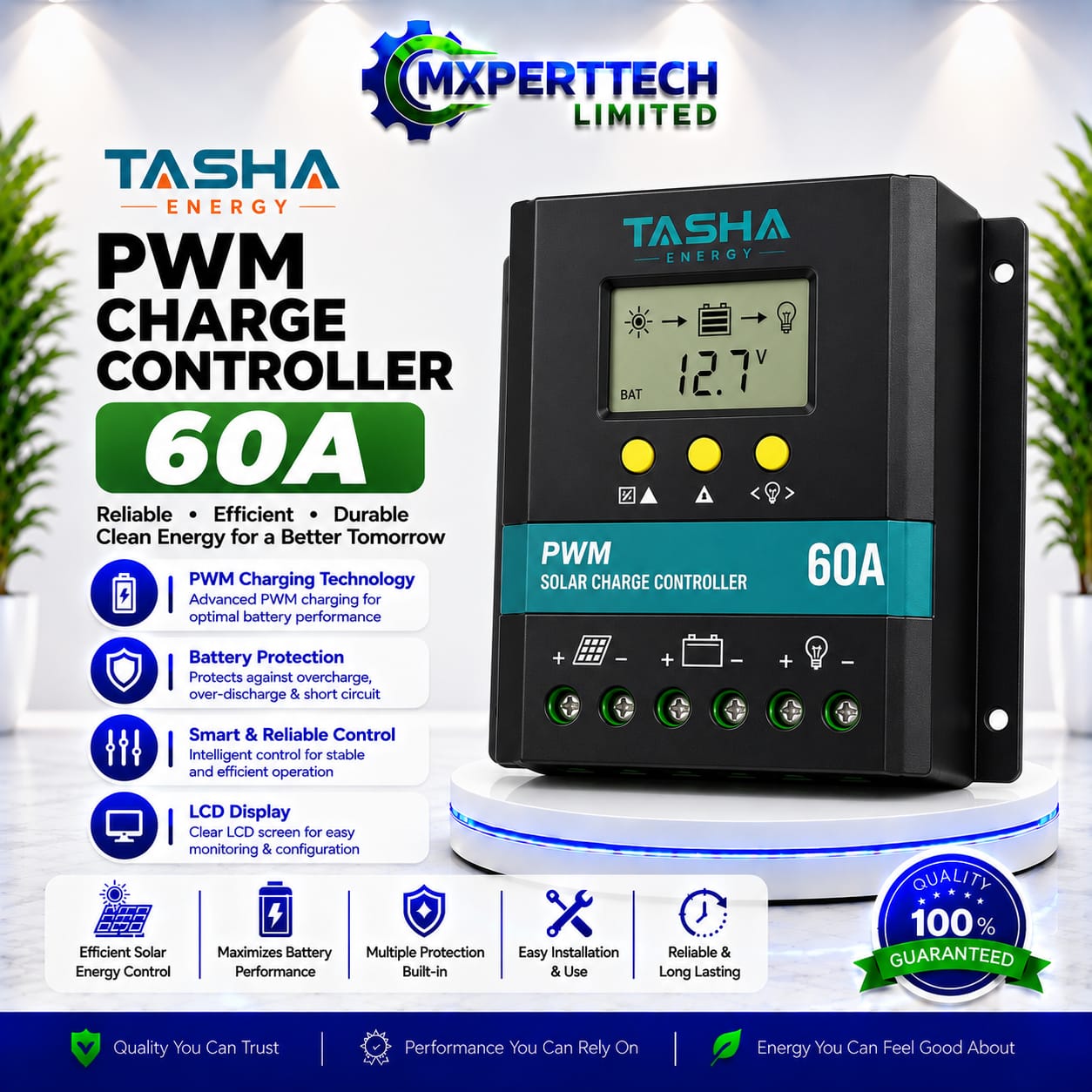Tasha Energy PWM Charge Controller 60A