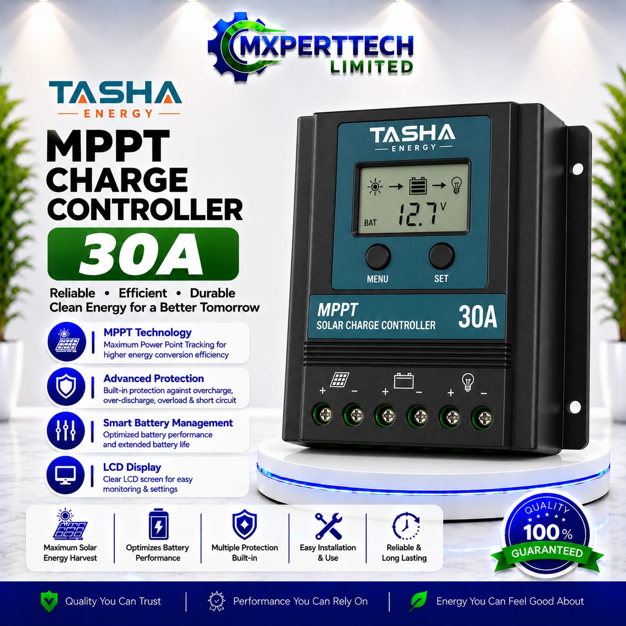 Tasha Energy MPPT Charge Controller 30A