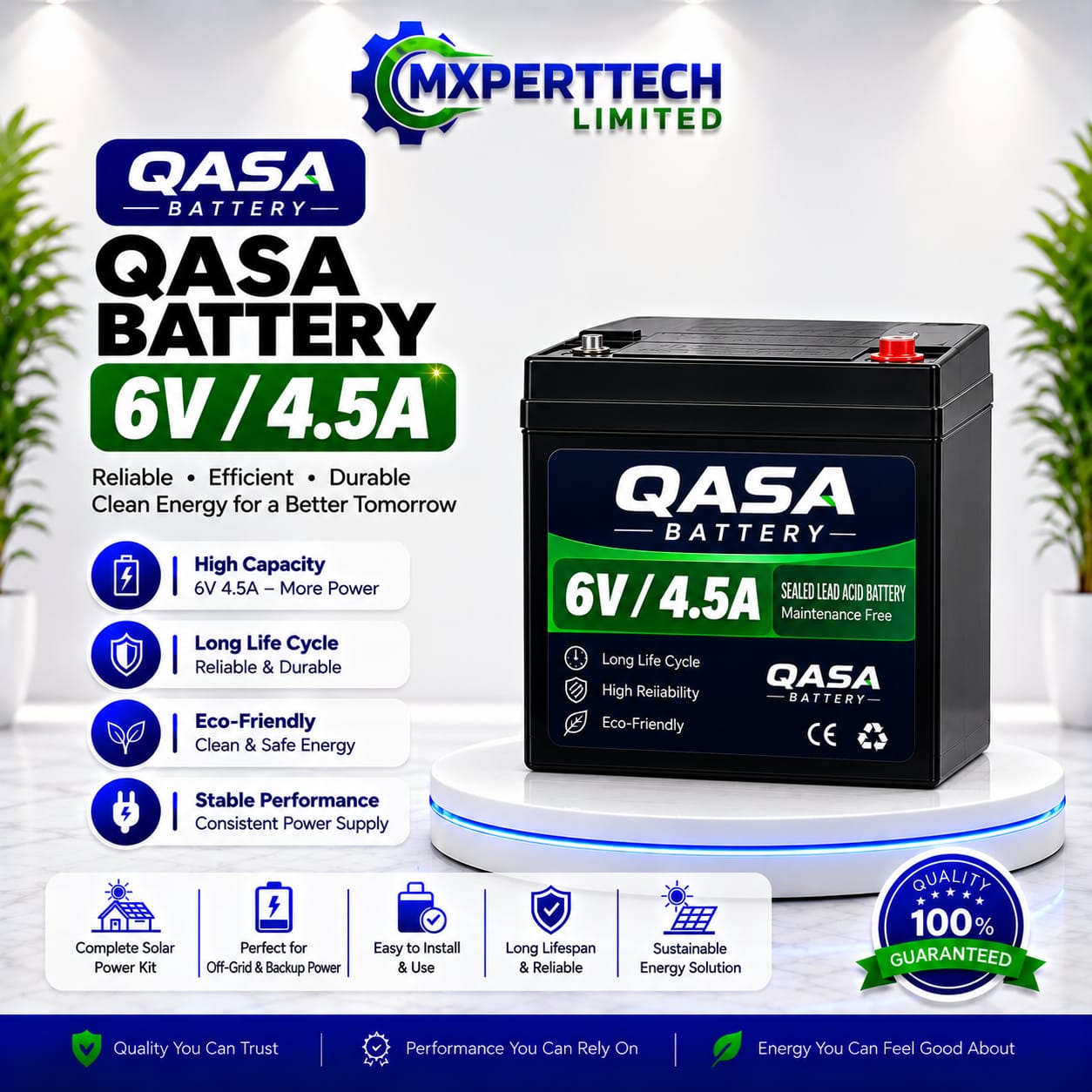 QASA Battery 6V/4.5A