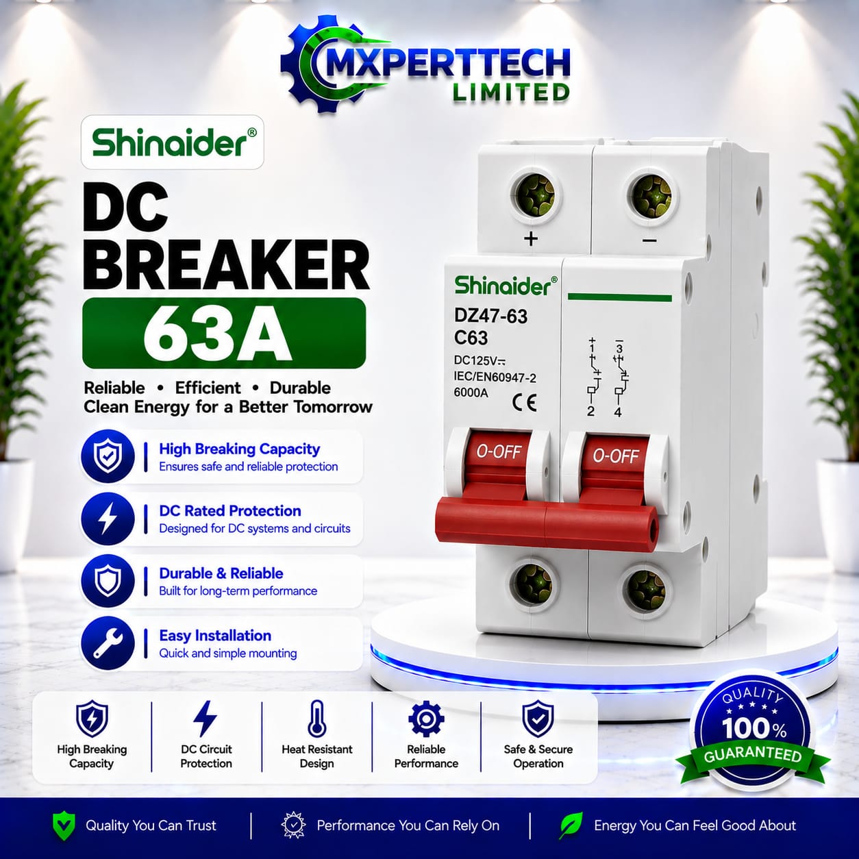 Shinaider DC Breaker 63A