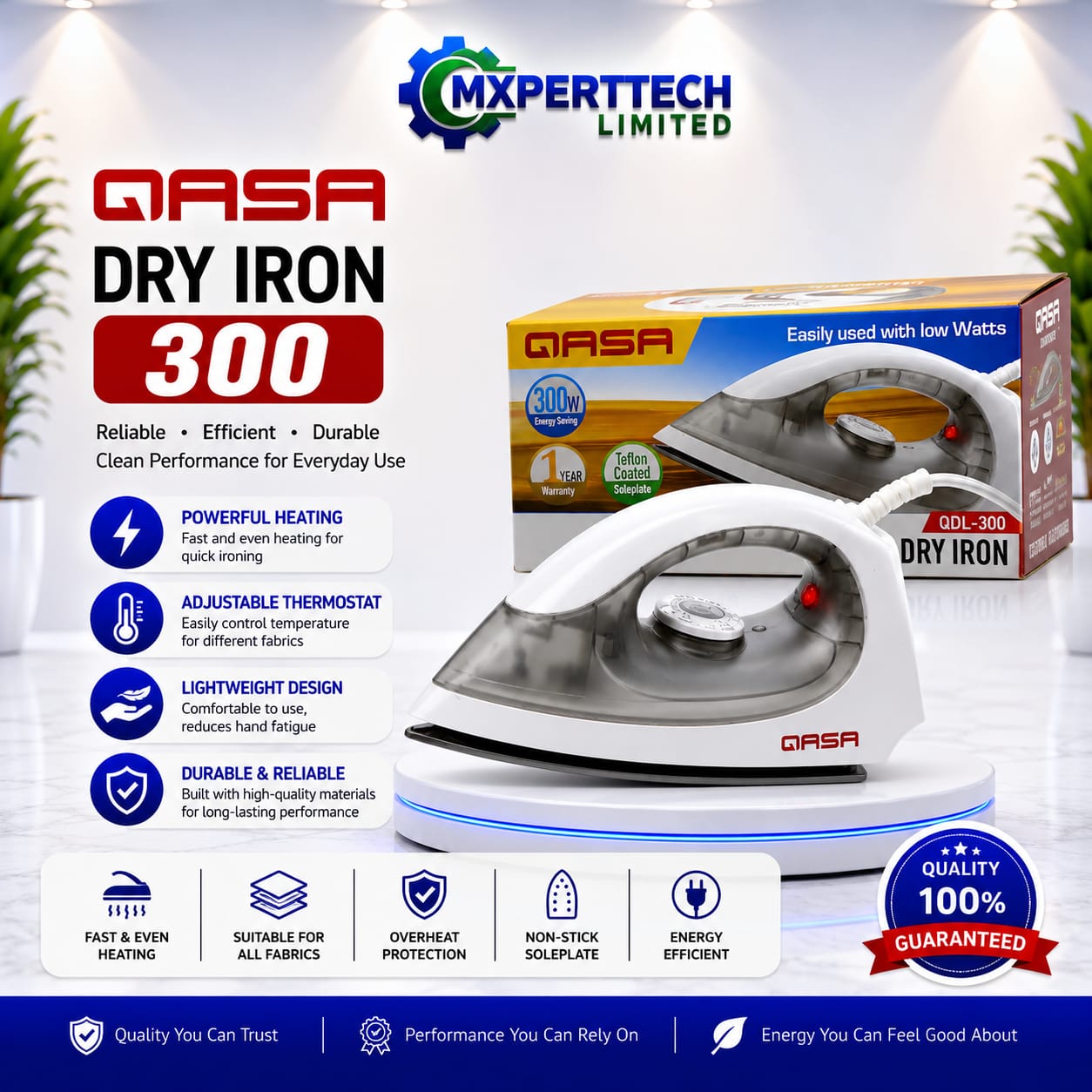 Qasa Solar Iron